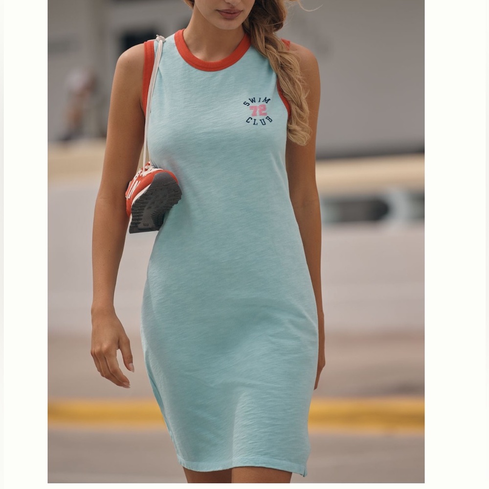 Sundry Ringer Graphic Tank Dress. Size M. MSRP $128